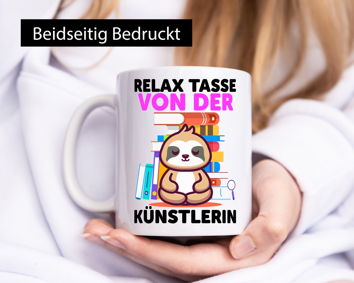 Relax Tasse: Künstlerin | Kunst lustiger Spruch Geschenk Humor Geschenkidee