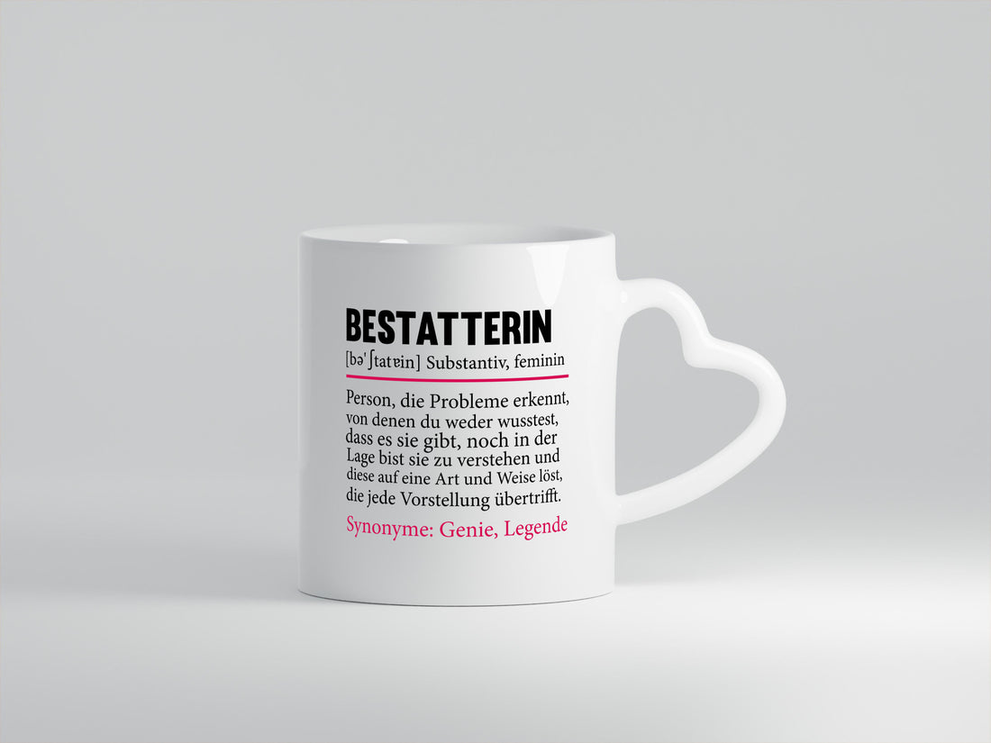 Bestatterin | Beruf Bestattung Totengräberin Humor Arbeit Kollegen Büro Tasse