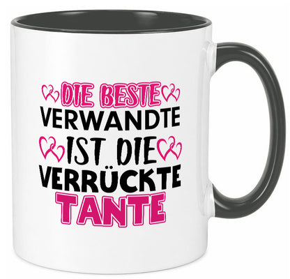 Verrückte Tante | Spruch Patentante Verwandtschaft lustiger Geschenk Humor