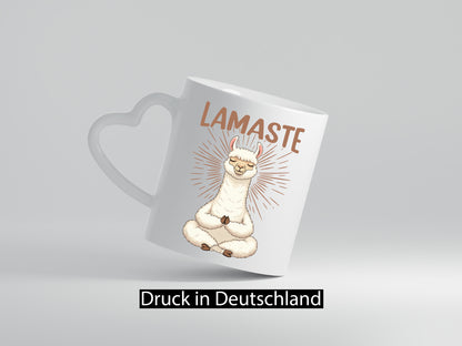 Lamaste | Lama Namaste lustiger Spruch Geschenk Humor Geschenkidee Tasse