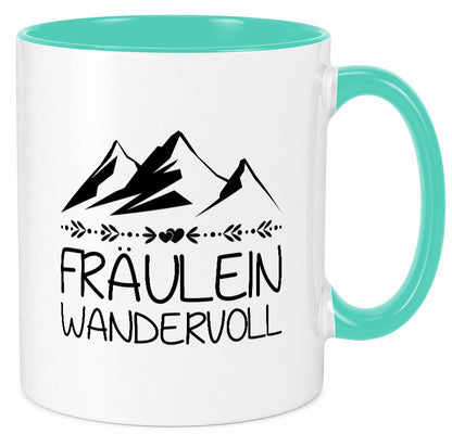 Fräulein Wandervoll | Berge Geschenkidee Humor Tasse