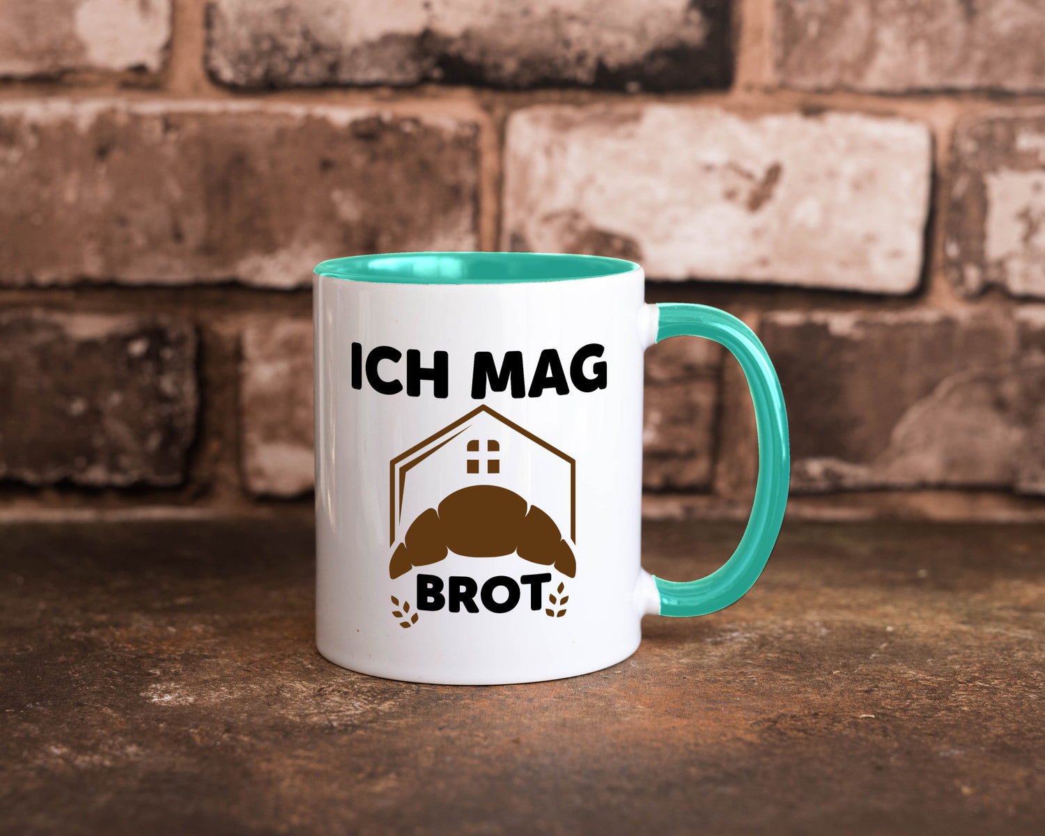 Ich mag Brot | Bäcker backen lustiger Spruch Geschenk Humor Geschenkidee Tasse