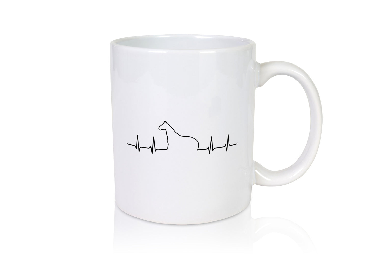 Pferd Herzschlag | Motiv Damen Reiter Reitsport Geschenkidee Humor Tasse
