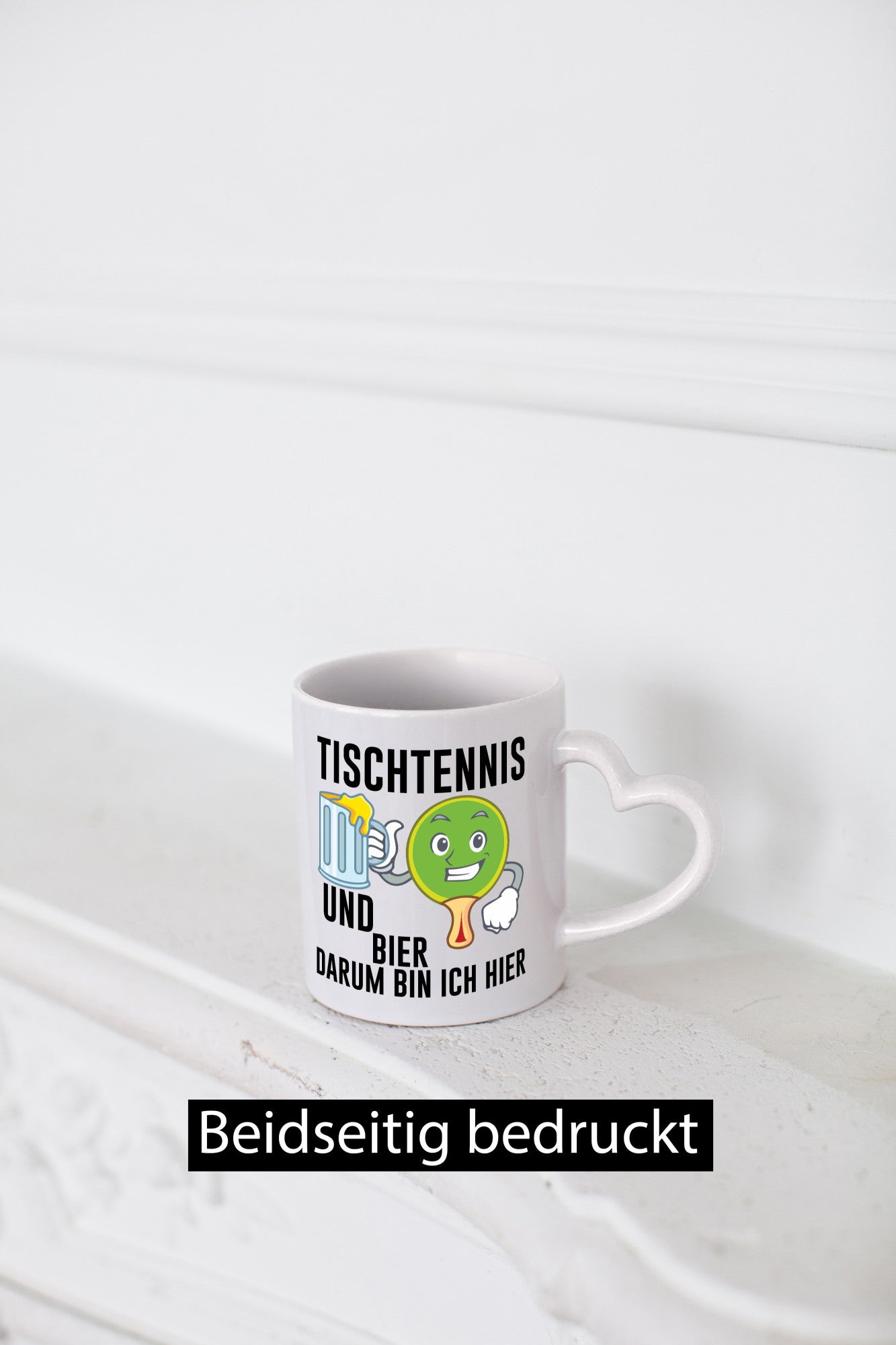 Tischtennis und Bier darum bin ich hier | Geschenk Humor Geschenkidee lustiger