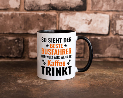 Kaffee trinkt: Busfahrer | Berufsfahrer Fahrer Geschenk Arbeit Kollegen Büro