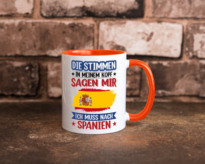 Spanien | Urlaub Stimmen in meinem Kopf Traumland v2 lustiger Spruch Geschenk