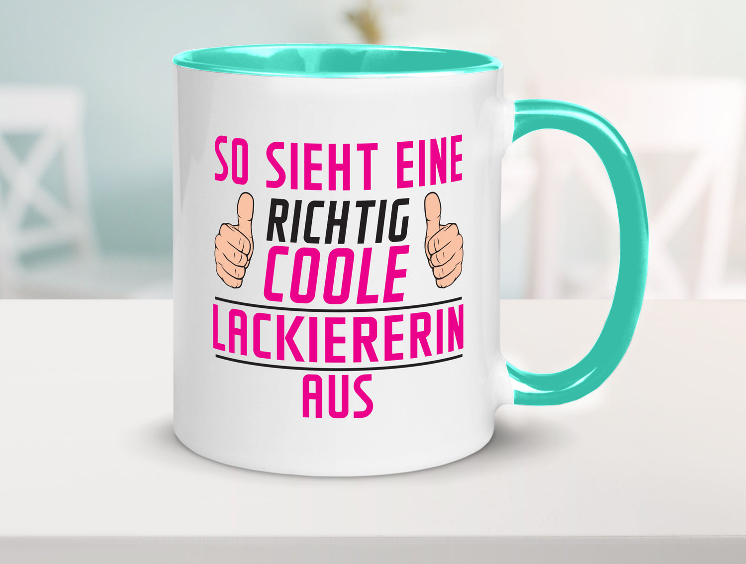 Richtig Coole Lackiererin | lackieren Geschenkidee Humor Tasse