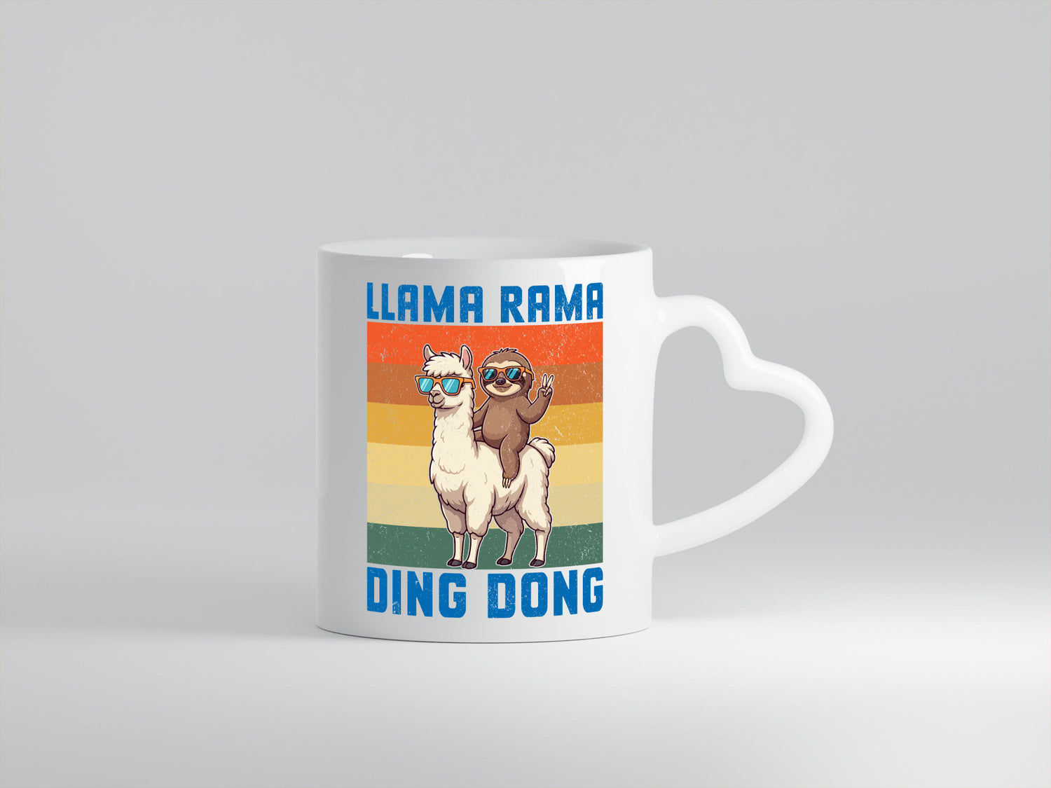 Lama rama ding dong | Faultier lustiger Spruch Geschenk Tierliebhaber Humor