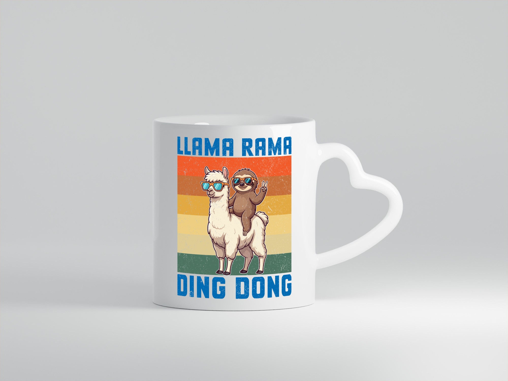 Lama rama ding dong | Faultier lustiger Spruch Geschenk Tierliebhaber Humor