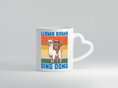 Lama rama ding dong | Faultier lustiger Spruch Geschenk Tierliebhaber Humor