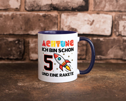 5. Geburtstag | Rakete Weltraum 5 Jahre Galaxy lustig Geschenkidee Geschenk