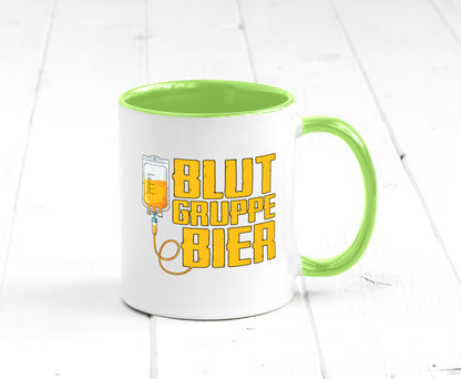 Blutgruppe Bier | Saufen Trinken Biertrinker Humor Geschenkidee Tasse
