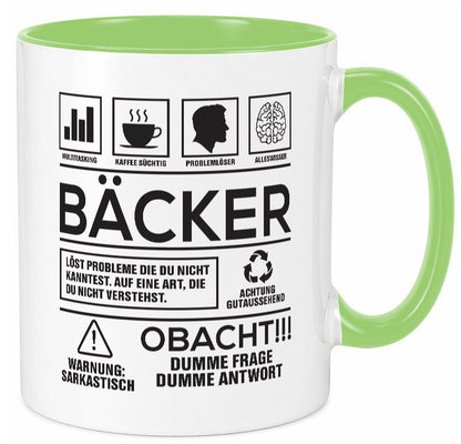 Achtung Probleme Bäcker | Bäckerei Backen Konditor Geschenk Humor Geschenkidee