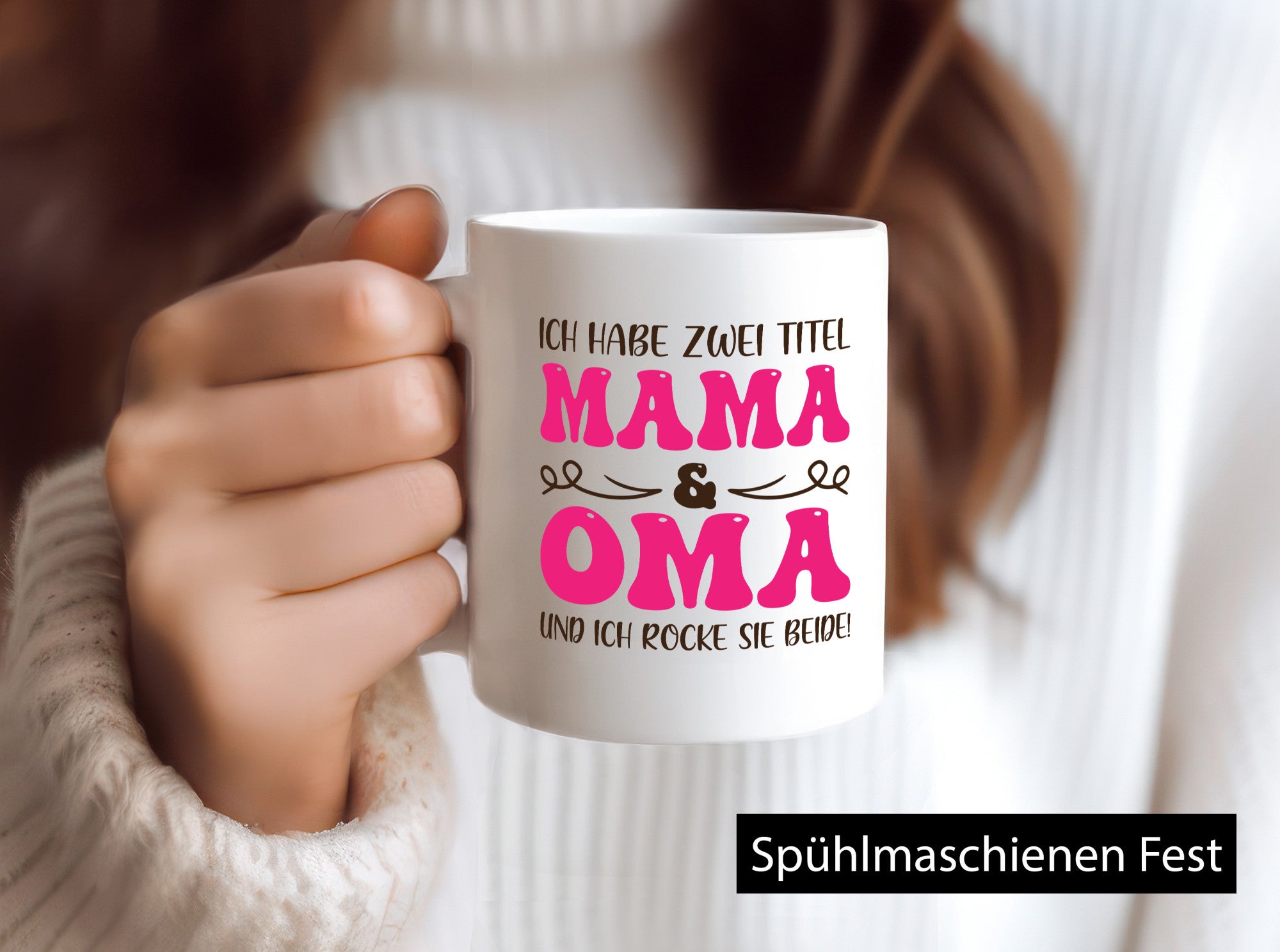 Mama &amp; Oma, rock beide | Scheifchen Geschenkidee Familie Humor Tasse