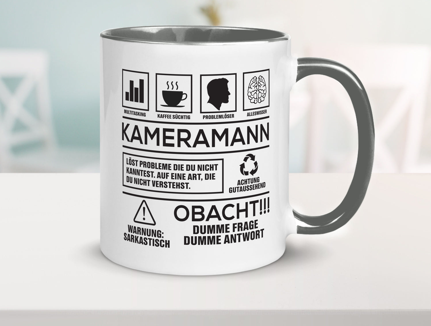 Achtung Probleme Kameramann | Kamera lustiger Spruch Geschenk Humor