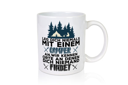 Camper Humor | Spruch Tasse Camping schwarzer Geschenk Geschenkidee lustiger