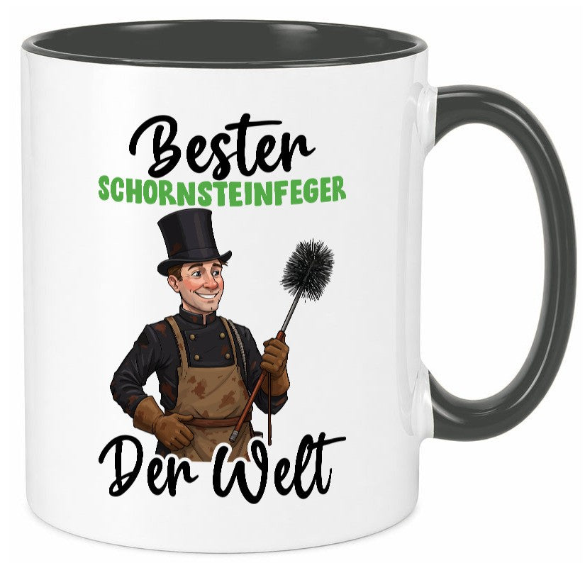 Bester Schornsteinfeger | Kaminkehrer lustig Humor Geschenkidee Geschenk Tasse