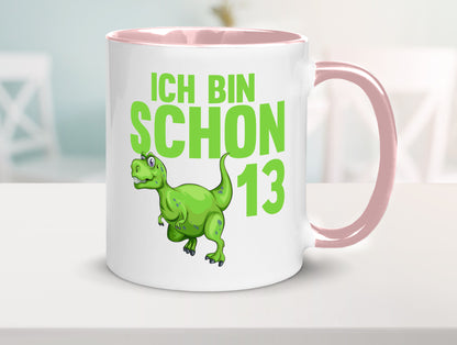 13. Geburtstag | 13 Jahre Dino Dinosaurier Humor Geschenkidee Tasse