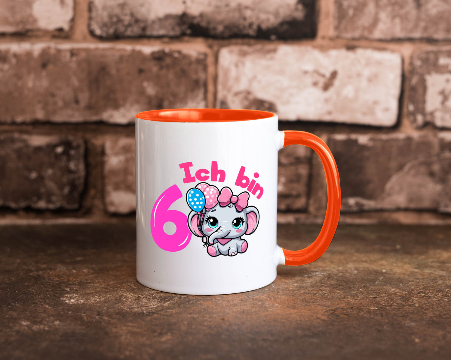 6. Geburtstag | 6 Jahre Elefant Mädchen Humor Geschenkidee Tasse