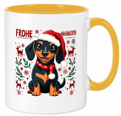 Frohe Waunachten | Ugly Christmas Weihnachtshund v2 Humor Tierliebhaber