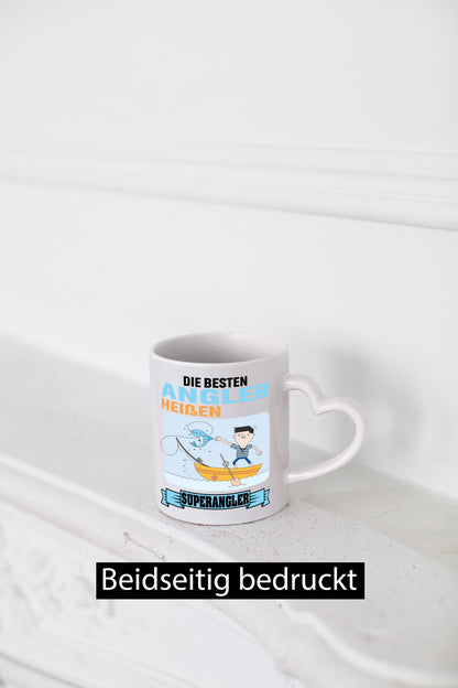 Die besten Angler heißen Superangler Geschenk Humor Geschenkidee lustiger