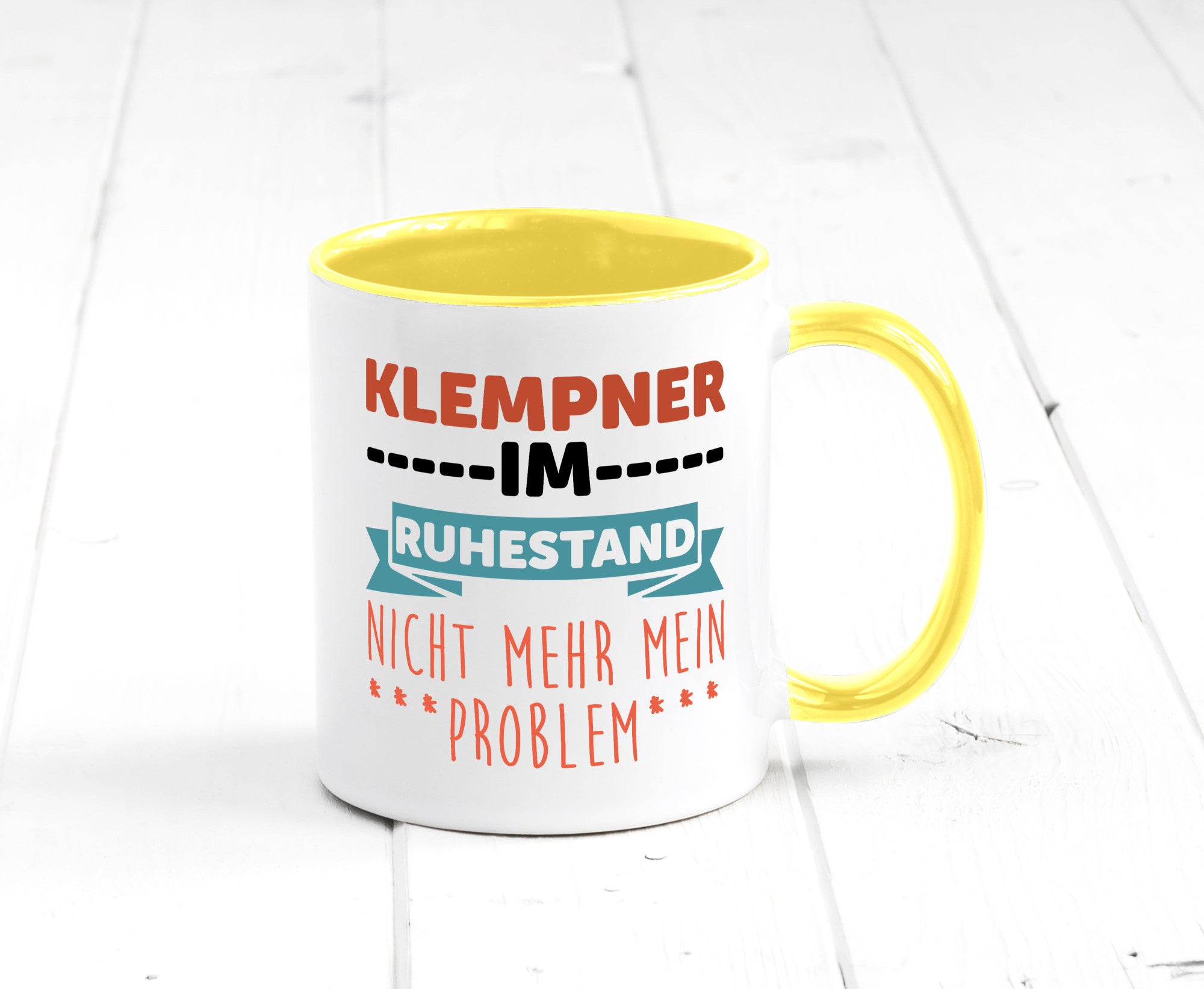 Klempner im ruhestand nicht mehr mein Problem Geschenkidee Jubiläum Humor Tasse