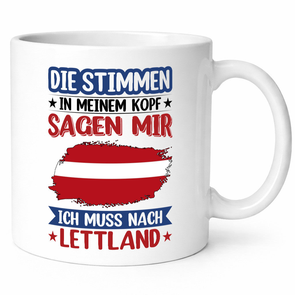 Lettland | Urlaub Stimmen in meinem Kopf Traumland lustig Humor Geschenkidee