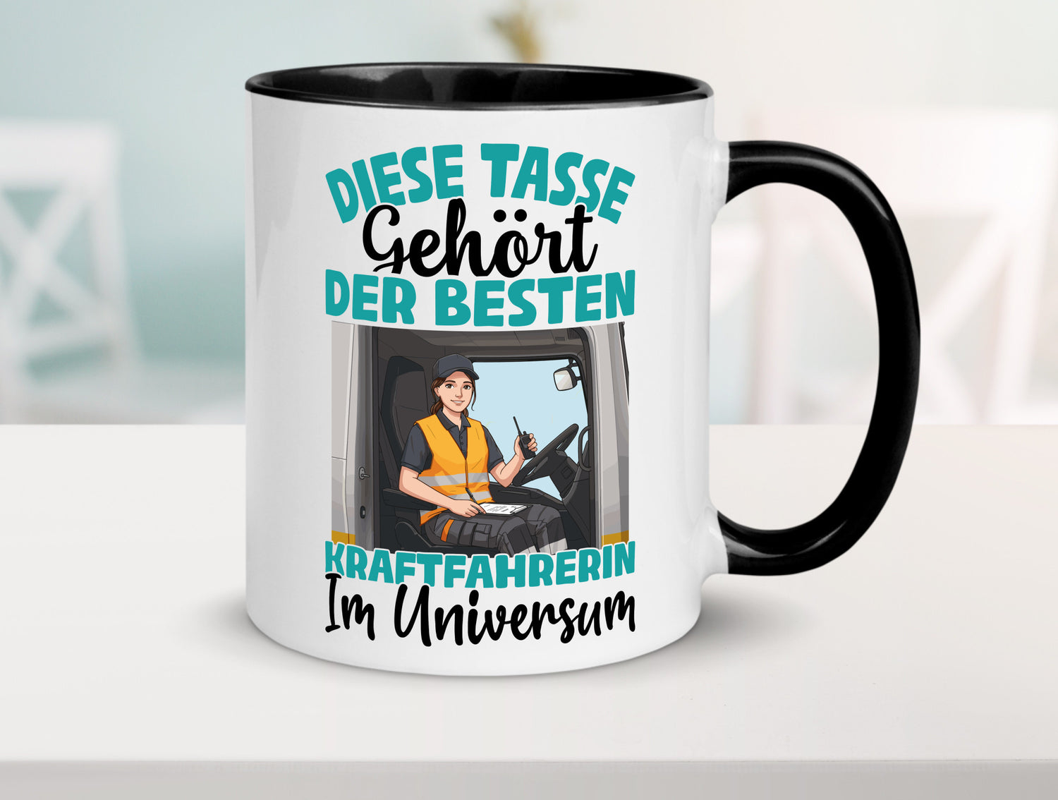 Im Universum: Kraftfahrerin | Lastwagen LKW lustig Humor Geschenkidee Geschenk