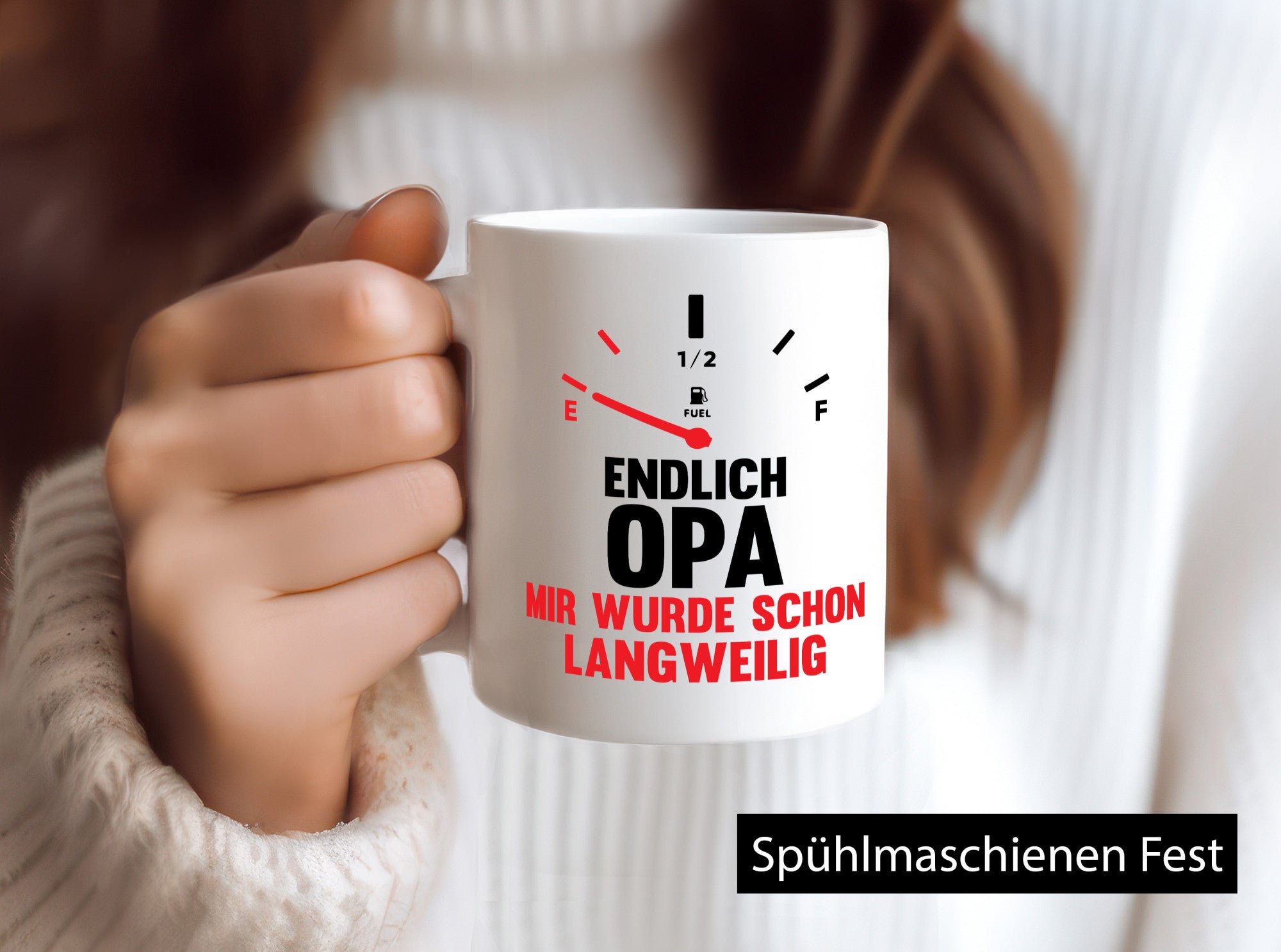 Endlich Opa mir wurde schon langweilig | Geschenkidee Familie Humor Tasse