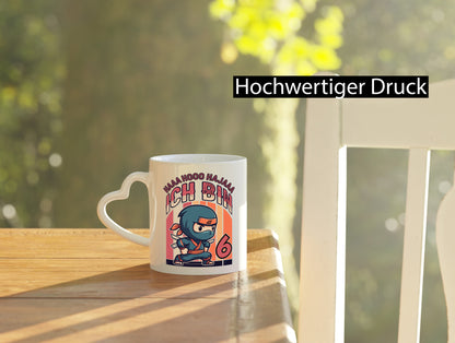 6. Geburtstag | Ninja Junge 6 Jahre Humor Geschenkidee Tasse
