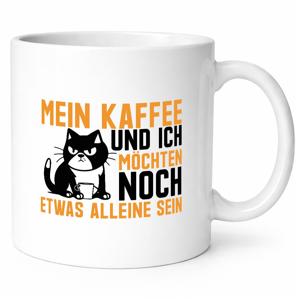 Mein Kaffee und ich | Morgenmuffel mürrische Katze lustiger Spruch Geschenk