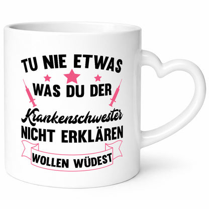Tu nie etwas | Krankenschwester Krankenhaus Geschenkidee Humor Tasse