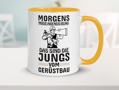 Jungs vom Gerüstbau | Gerüstbauer Tasse Baustelle Geschenk Humor Geschenkidee