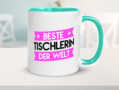Beste Tischlerin | Tischlerei lustiger Spruch Geschenk Humor Geschenkidee Tasse