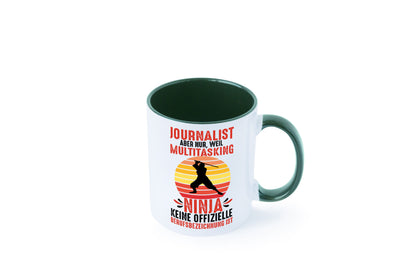 Journalist weil Multitasking Ninja kein Beruf ist Geschenk Arbeit Kollegen Büro