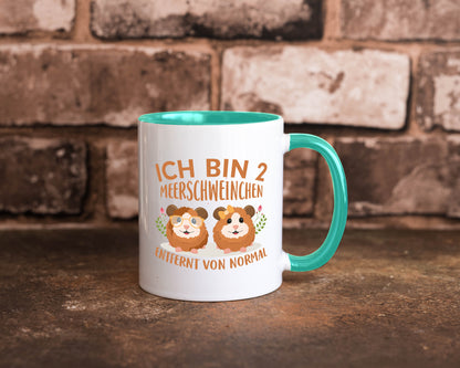 Zwei Meerschweinchen | Tierfreund Tasse Tier Liebe lustig Tierliebhaber Humor