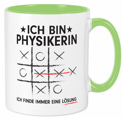 Löse Probleme: Physikerin | Physik Humor Geschenkidee Tasse