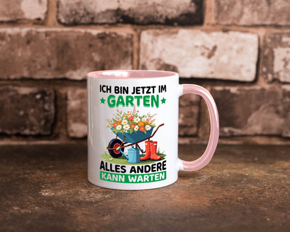 Im Garten alles andere kann warten | Gärtner Gartenarbeit Geschenk Arbeit