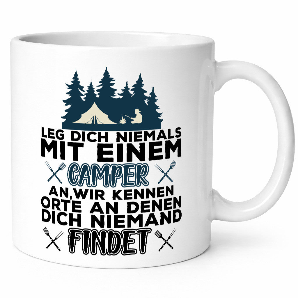 Camper Humor | Spruch Tasse Camping schwarzer Geschenk Geschenkidee lustiger
