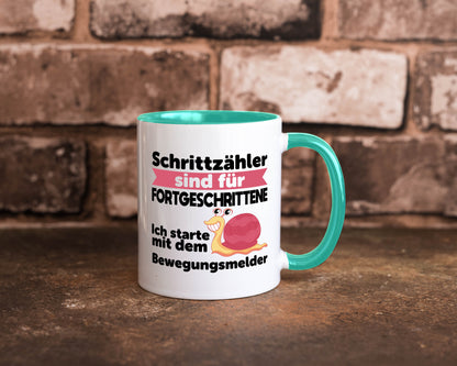 Schrittzähler Fortgeschrittene, Bewegungsmelder | Schnecke Geschenk Humor