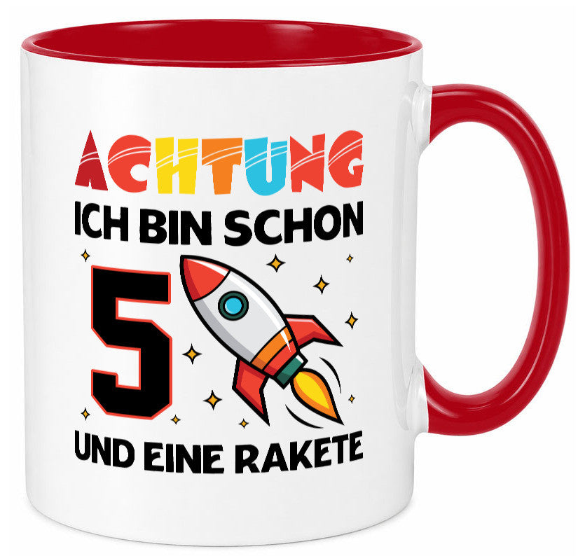 5. Geburtstag | Rakete Weltraum 5 Jahre Galaxy lustig Geschenkidee Geschenk