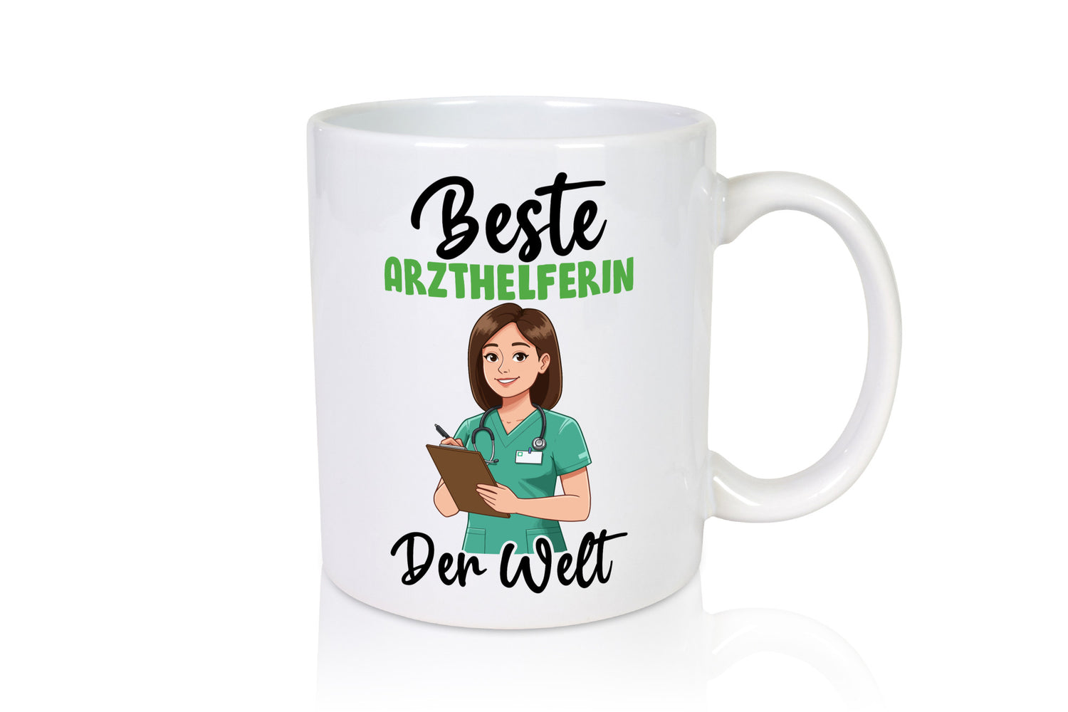 Beste Arzthelferin | Fachangestellte Medizin v2 Geschenkidee Humor Tasse
