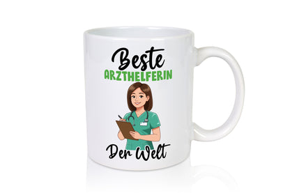 Beste Arzthelferin | Fachangestellte Medizin v2 Geschenkidee Humor Tasse