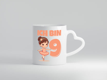 9 Geburtstag | Jahre Ballerina Mädchen Ballet Humor Geschenkidee Tasse