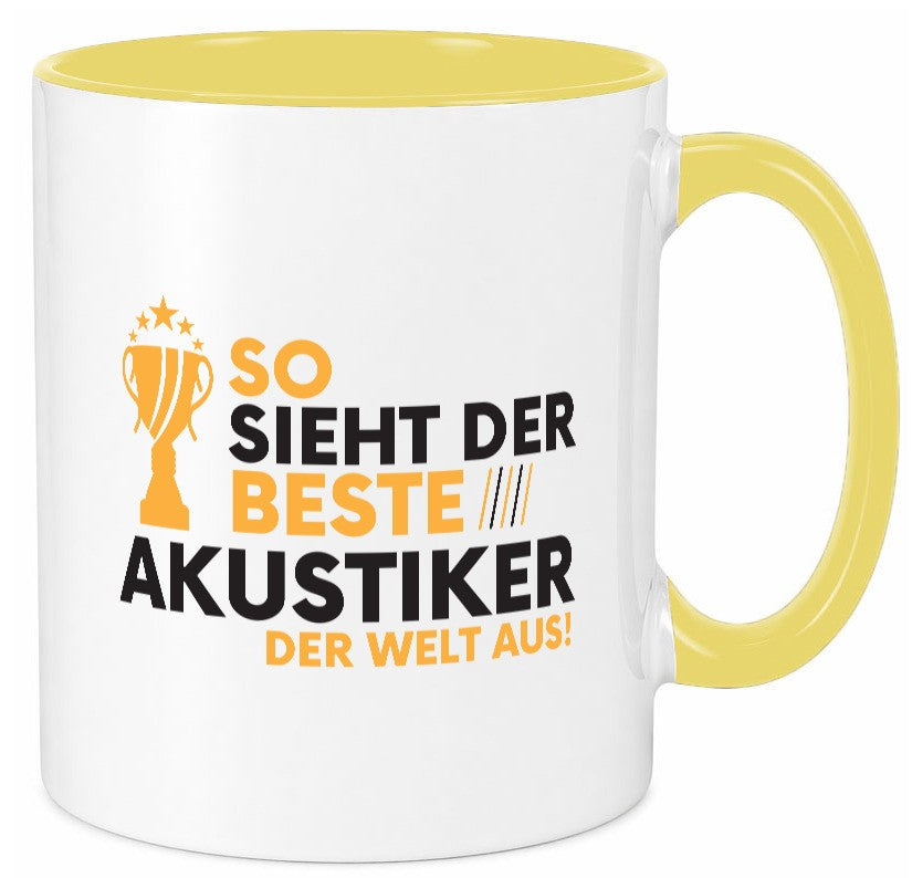 Der Weltbeste Akustiker | Akustik Hörgeräteakustik Geschenkidee Humor Tasse