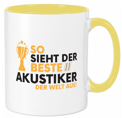 Der Weltbeste Akustiker | Akustik Hörgeräteakustik Geschenkidee Humor Tasse