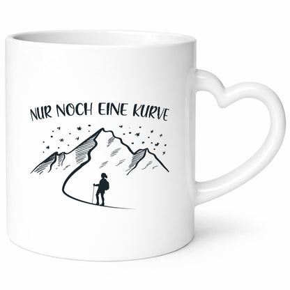 Nur noch eine Kurve | Berge Wanderin Sterne lustig Humor Geschenkidee Geschenk