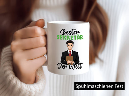 Bester Sekretär | Büro v2 lustiger Spruch Geschenk Arbeit Kollegen Tasse