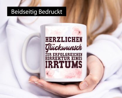 Scheidung Tasse | Herzlichen Glückwunsch Humor lustiger Spruch Geschenk