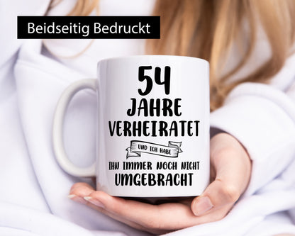 54 Jahre Verheiratet, immer noch am Leben! Geschenk Humor Geschenkidee lustiger